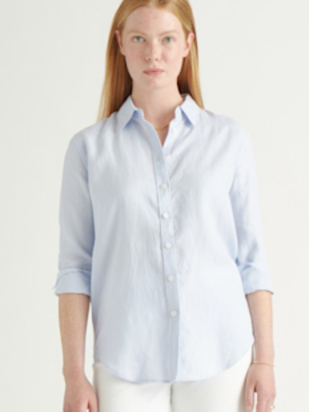 Quince 100% Linen Long Sleeve Shirt Medium